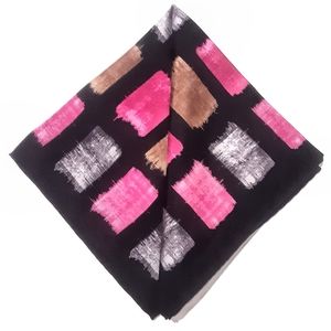Silk scarf multicolor geometric 2 for $10 🆕️